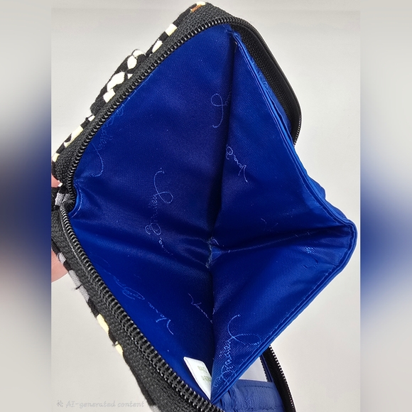 VERA BRADLEY Canterberry Cobalt Phone/Cigarette Pocket Ziparound Wallet - Picture 6 of 9